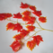 искусственные цветы ветки клена цвета оранжевый 2