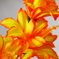 искусственные цветы ветки колокольчиков (гладиолус) цвета оранжевый 2