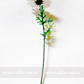 искусственные цветы ромашка штучн (пластмассовая) цвета белый 6