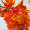 искусственные цветы лианы цепь цвета оранжевый 2