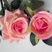 искусственные цветы ветка роз цвета розовый 5